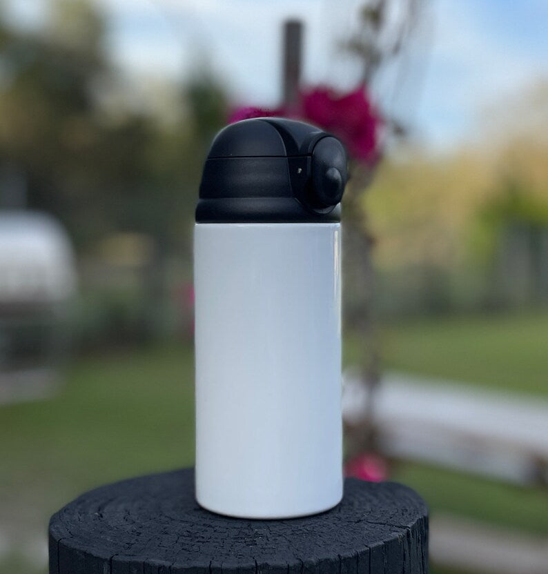 12 oz Sublimation Blank Stainless Steel Bottle - White SKU#SSB16W1834