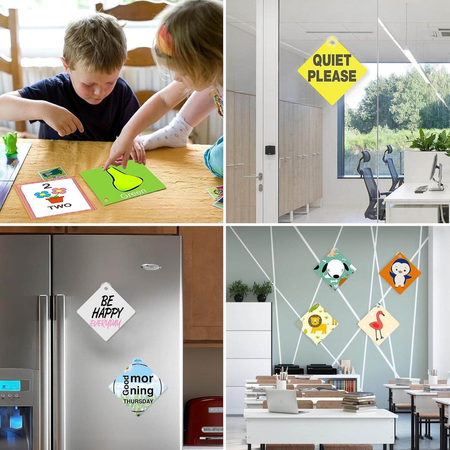 5.5" x 5.5" Sublimation Blanks Suction Cup Car Window Sign SKU#5.5X5.5SCWS