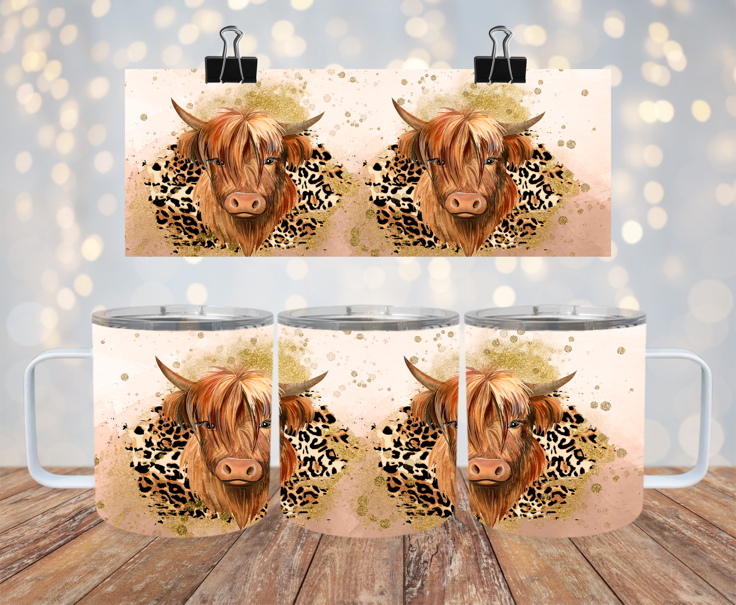 HOGG 10oz Coffee Tumbler w/ Handle & Lid SKU#10HCTHLCC32