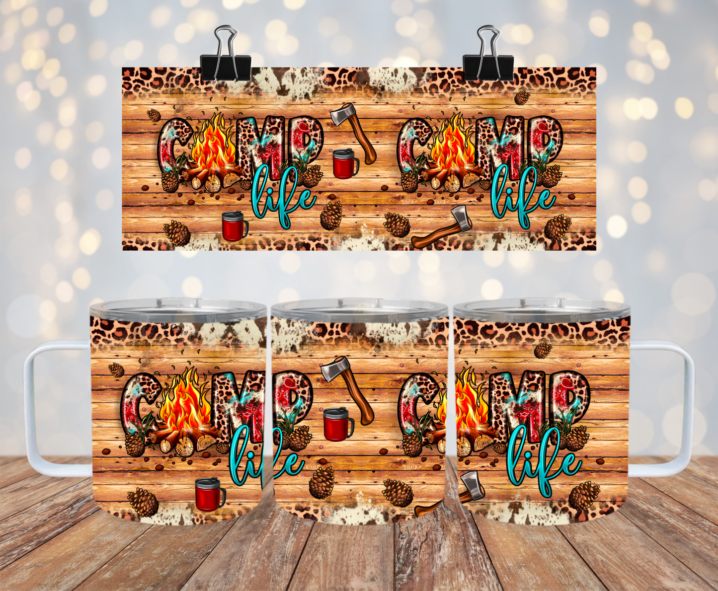 HOGG 10oz Coffee Tumbler w/ Handle & Lid SKU#10HCTHLCC33