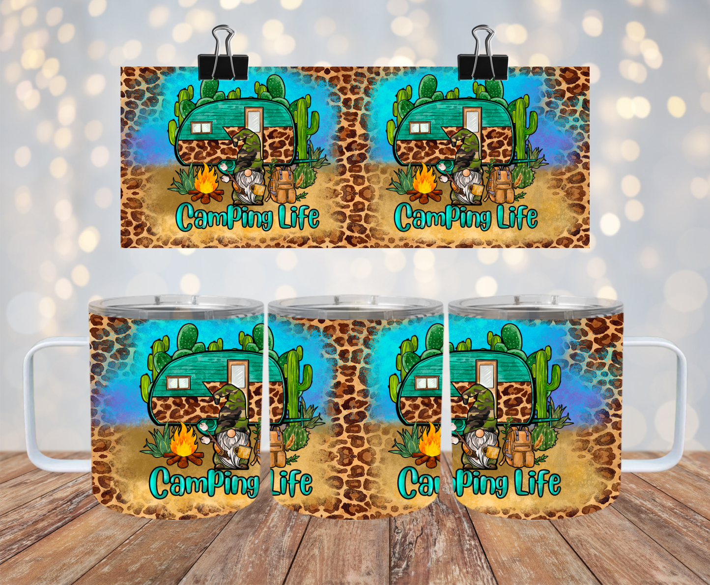 HOGG 10oz Coffee Tumbler w/ Handle & Lid SKU#10HCTHLCC35