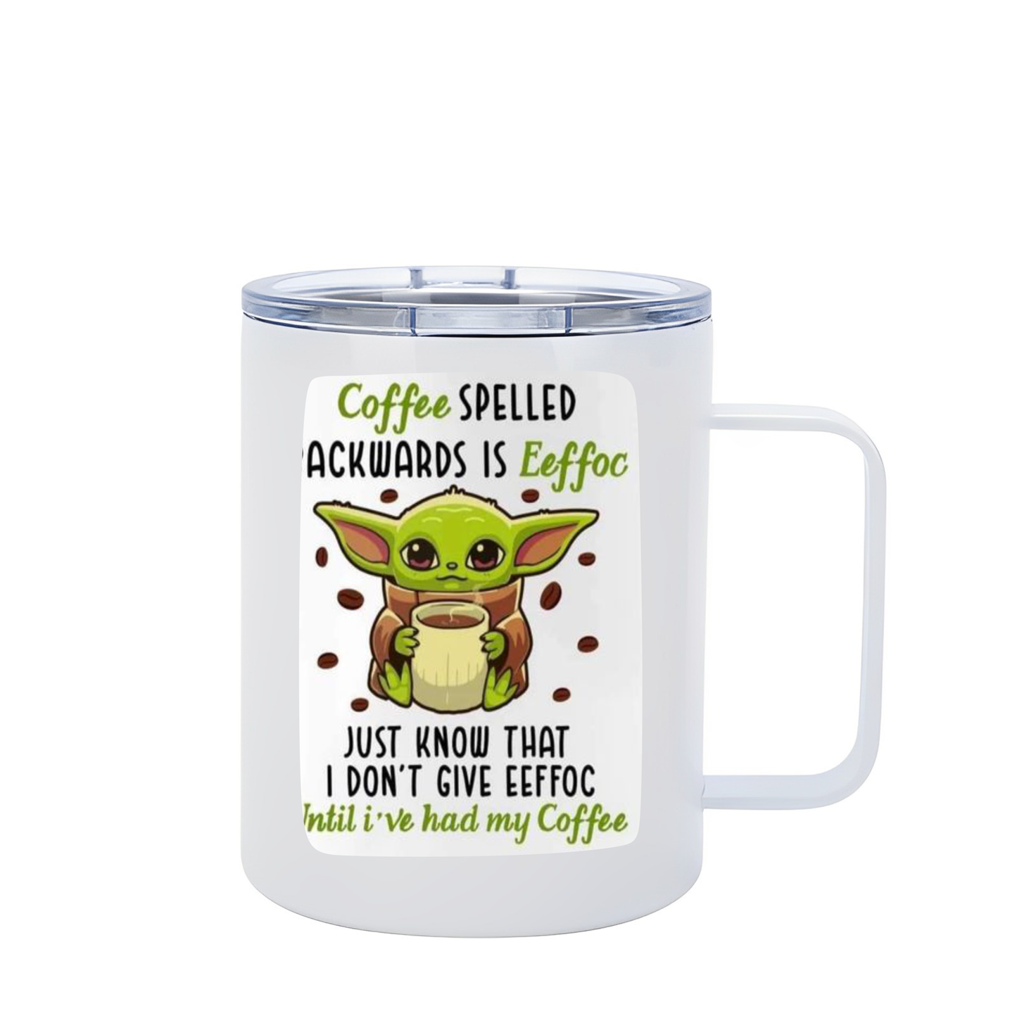 12oz Coffee Tumbler with Handle & Lid SKU#12UCTHLCC1