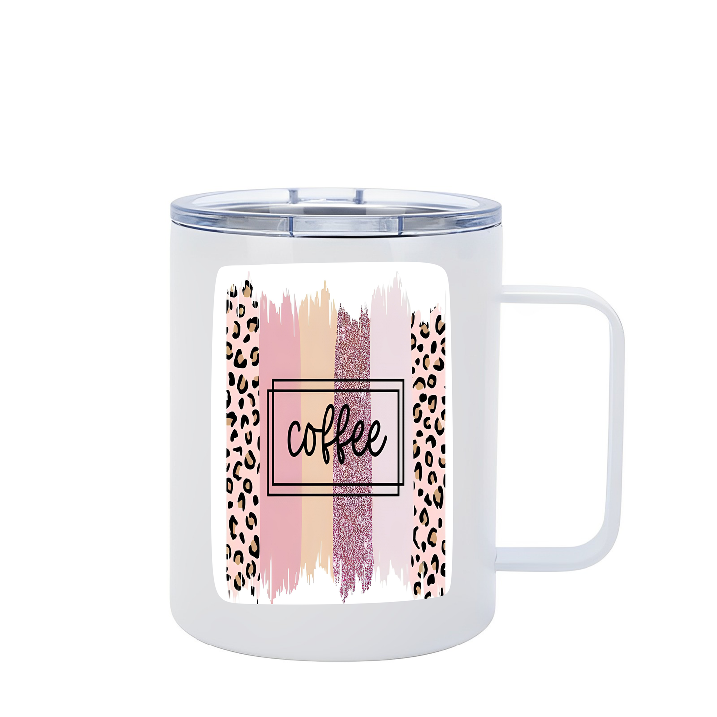 12oz Coffee Tumbler with Handle & Lid SKU#12UCTHLCC3