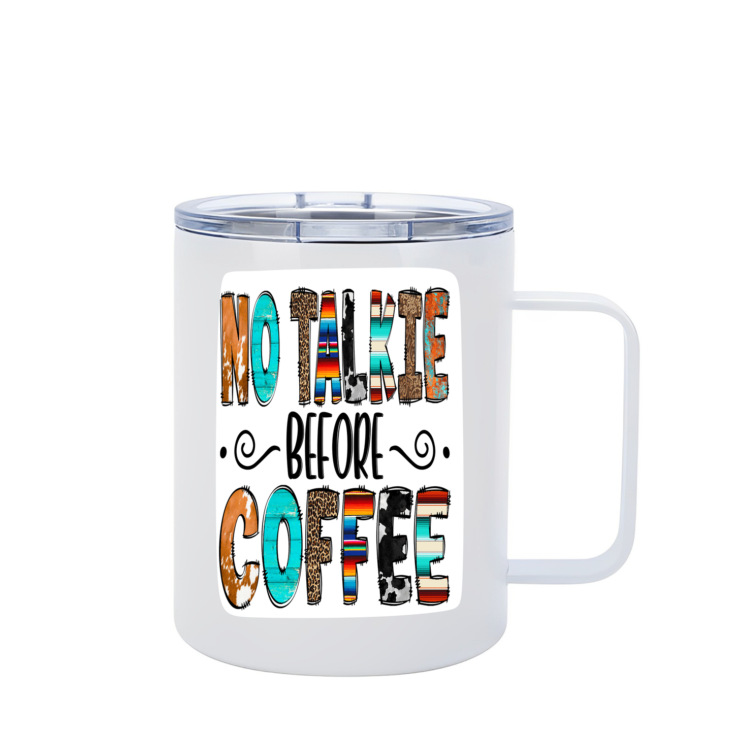 12oz Coffee Tumbler with Handle & Lid SKU#12UCTHLCC46