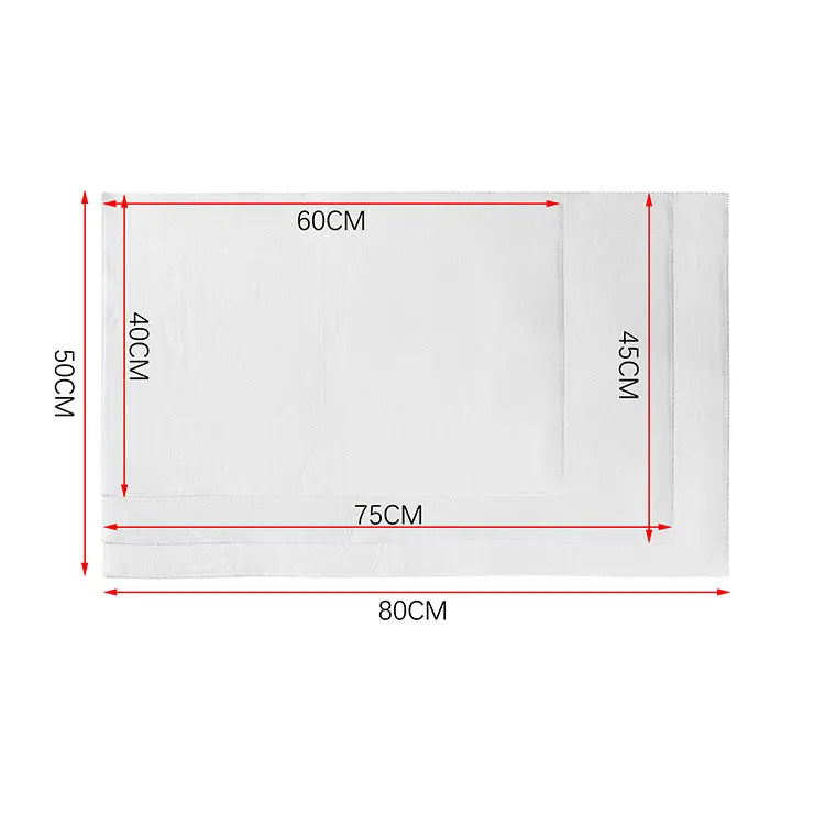 Memory Foam Anti Slip Washable 35x24in Customizable Bath Mat SKU#MF35X24MATMMF13