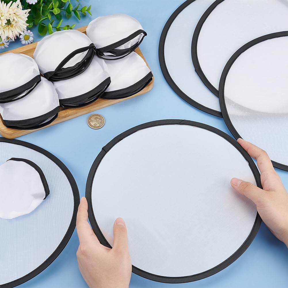 White Foldable Flying Disc Fans SKU#WFFAN