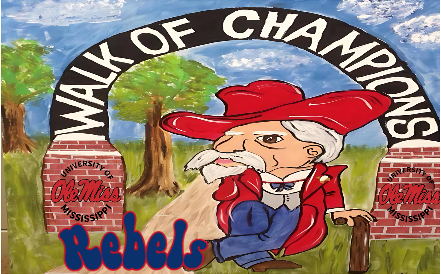 Liberty Bags - Sublimation Dornier Rug University of Mississippi Ole Miss Rebels Welcome PSB5080 SKU#LBSDRPS508008666000MSRUG19