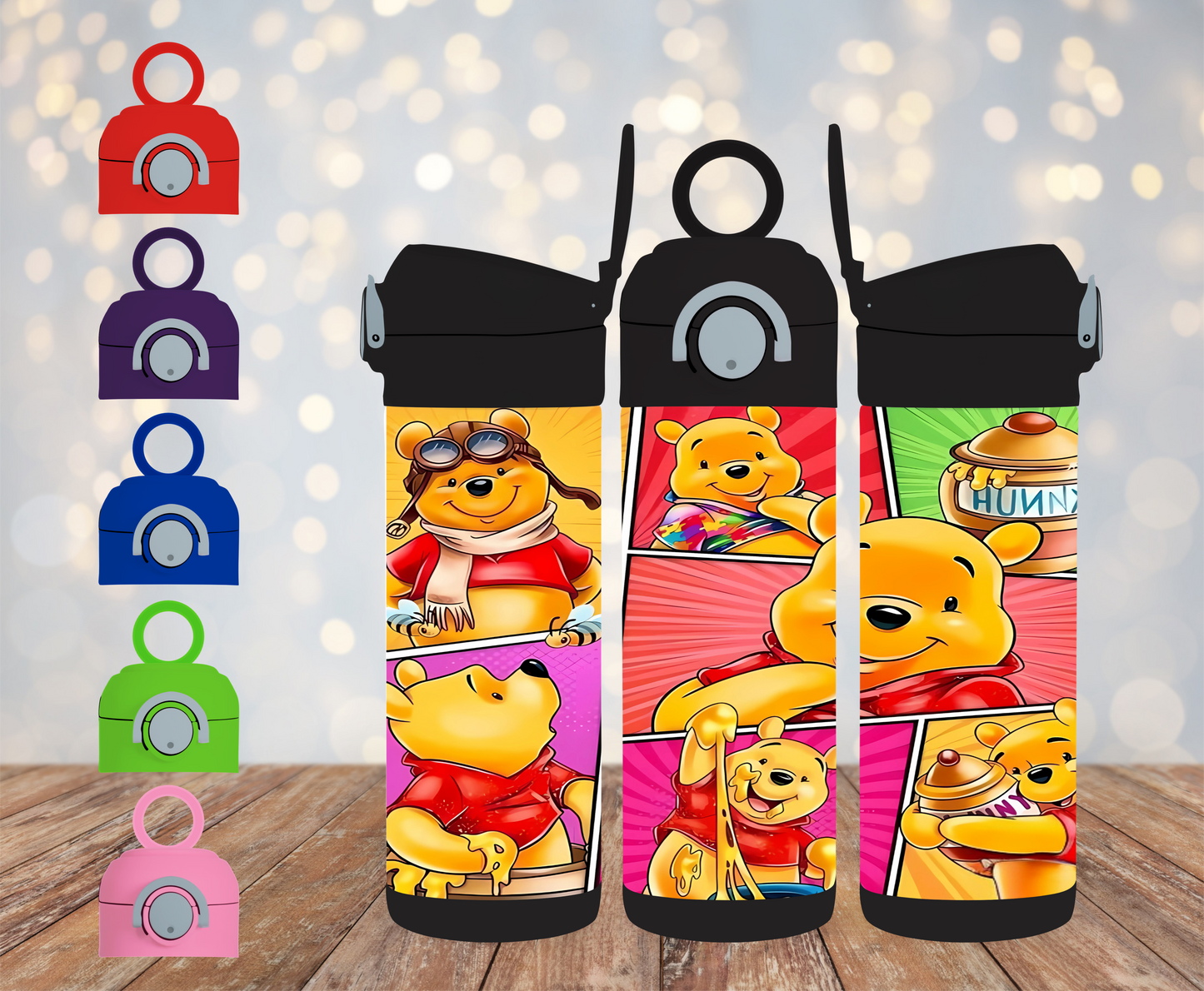 HOGG 12oz Black Sippy Cup Water bottle SKU#12HBSC4193