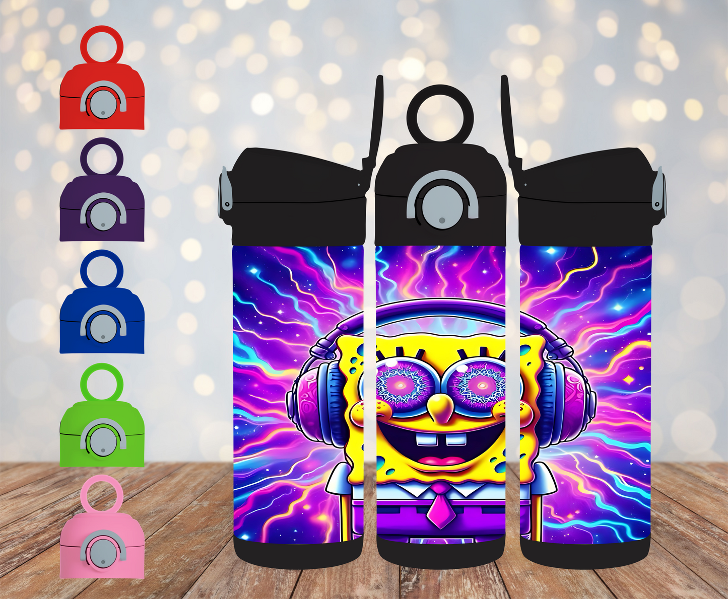 HOGG 12oz Black Sippy Cup Water bottle SKU#12HBSC4214