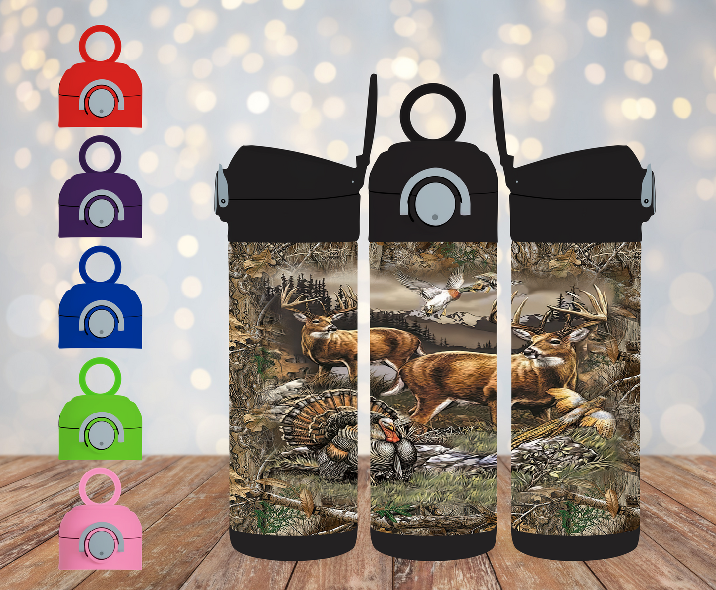 HOGG 12oz Black Sippy Cup Water bottle SKU#12HBSC4227