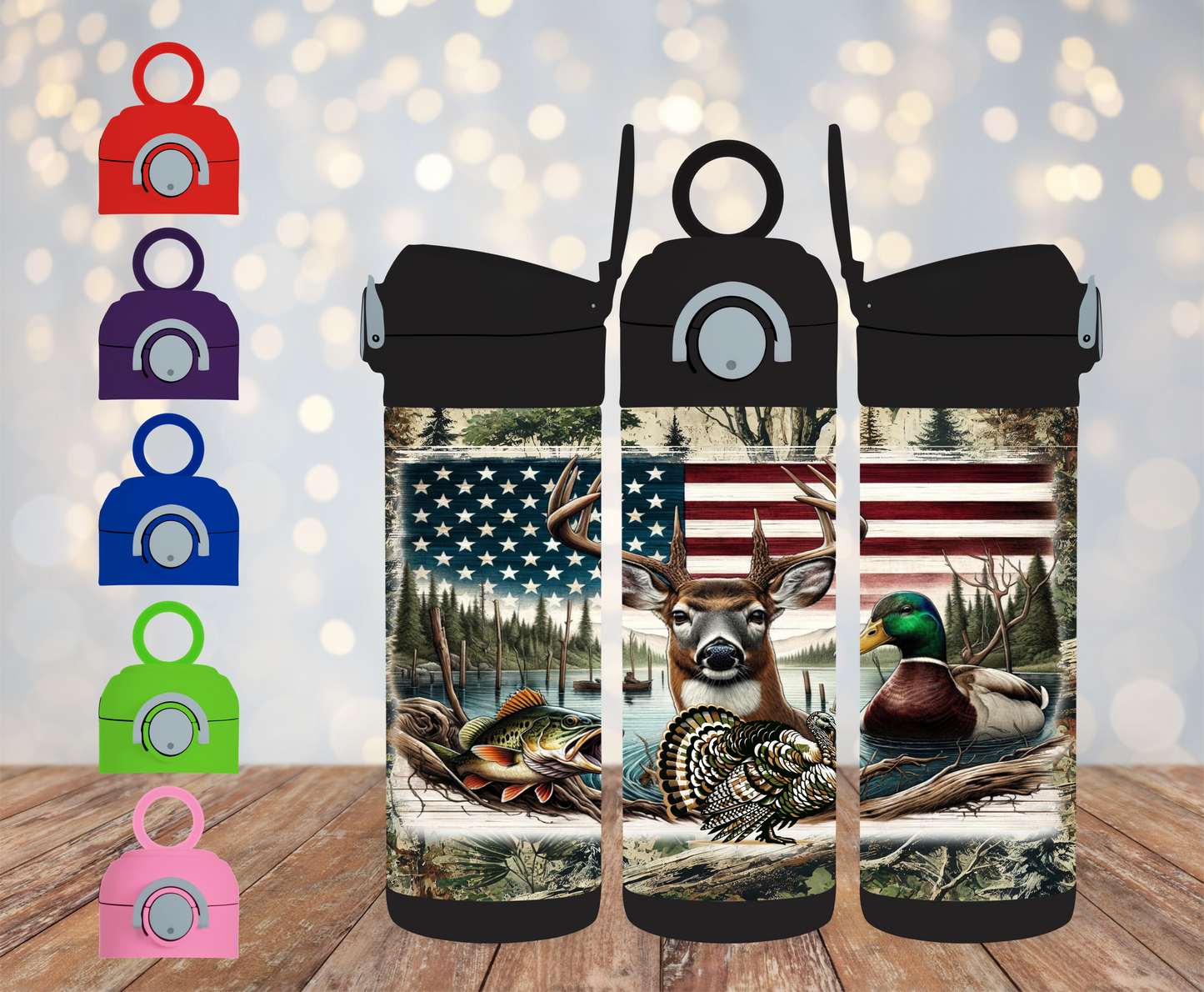 HOGG 12oz Black Sippy Cup Water bottle SKU#12HBSC4233