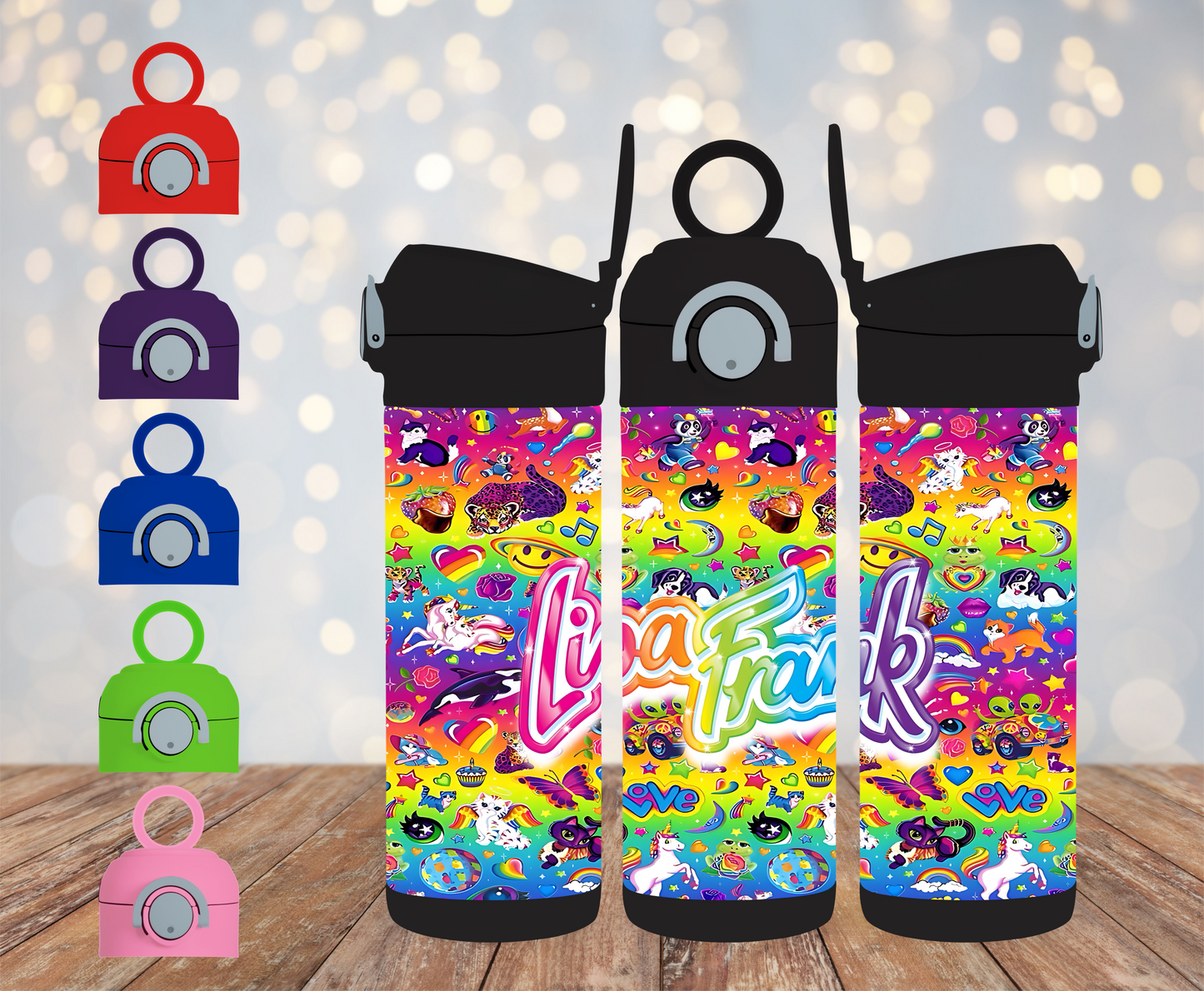 HOGG 12oz Black Sippy Cup Water bottle SKU#12HBSC4350