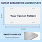 Car License Sublimation 12X6in Metal Automotive Plates 0.45mm SKU#ASMALP12X6