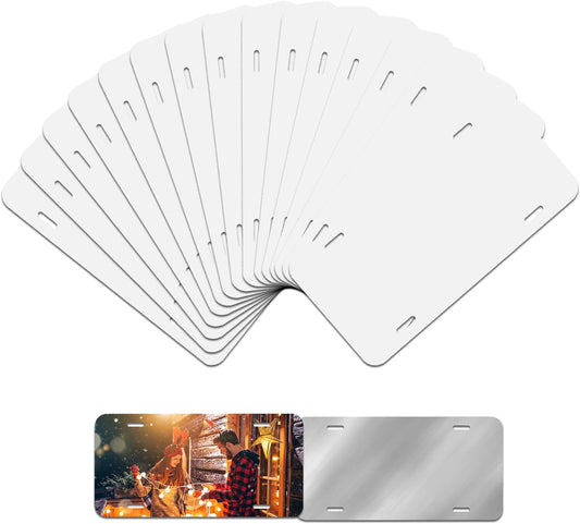 Car License Sublimation 12X6in Metal Automotive Plates 0.45mm SKU#ASMALP12X6