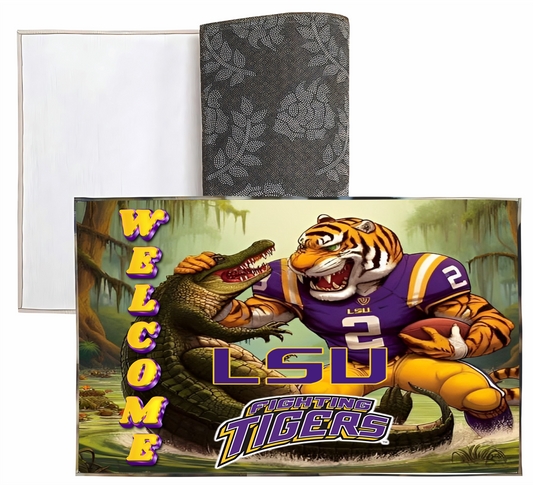 Liberty Bags - Sublimation Dornier Rug LSU Fighting Tigers Welcome  PSB5080 SKU#LBSDRPS508008666000LARUG12