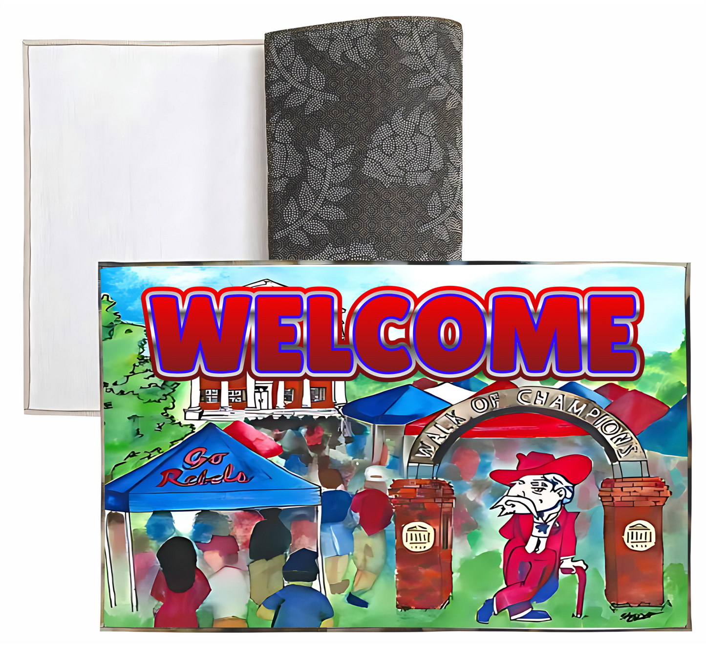 Liberty Bags - Sublimation Dornier Rug University of Mississippi Ole Miss Rebels Welcome  PSB5080 SKU#LBSDRPS508008666000MSRUG20