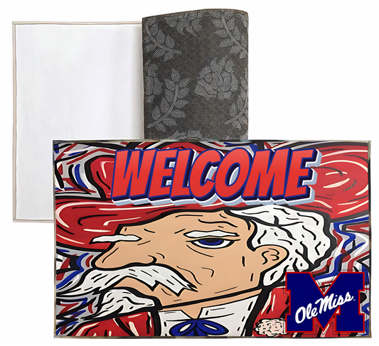 Liberty Bags - Sublimation Dornier Rug University of Mississippi Ole Miss Rebels Welcome  PSB5080 SKU#LBSDRPS508008666000MSRUG21