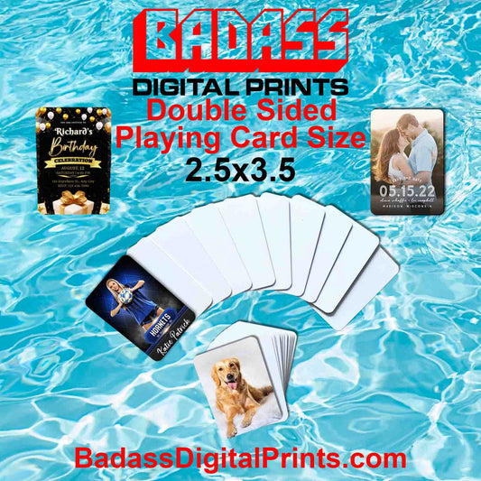 2.5x3.5 Aluminum DBL Sided Business Card Sublimation Blank SKU#BA2.5X3.5DBLBC