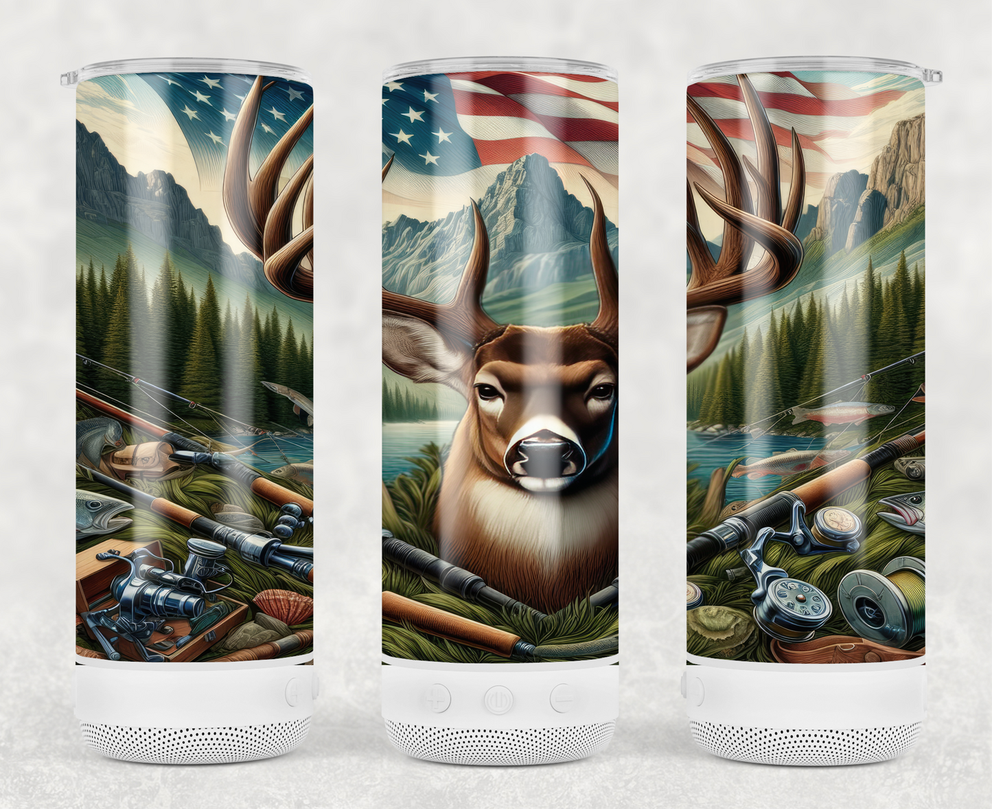 HOGG 20oz Skinny Tumbler with Speaker SKU#20HSST4818