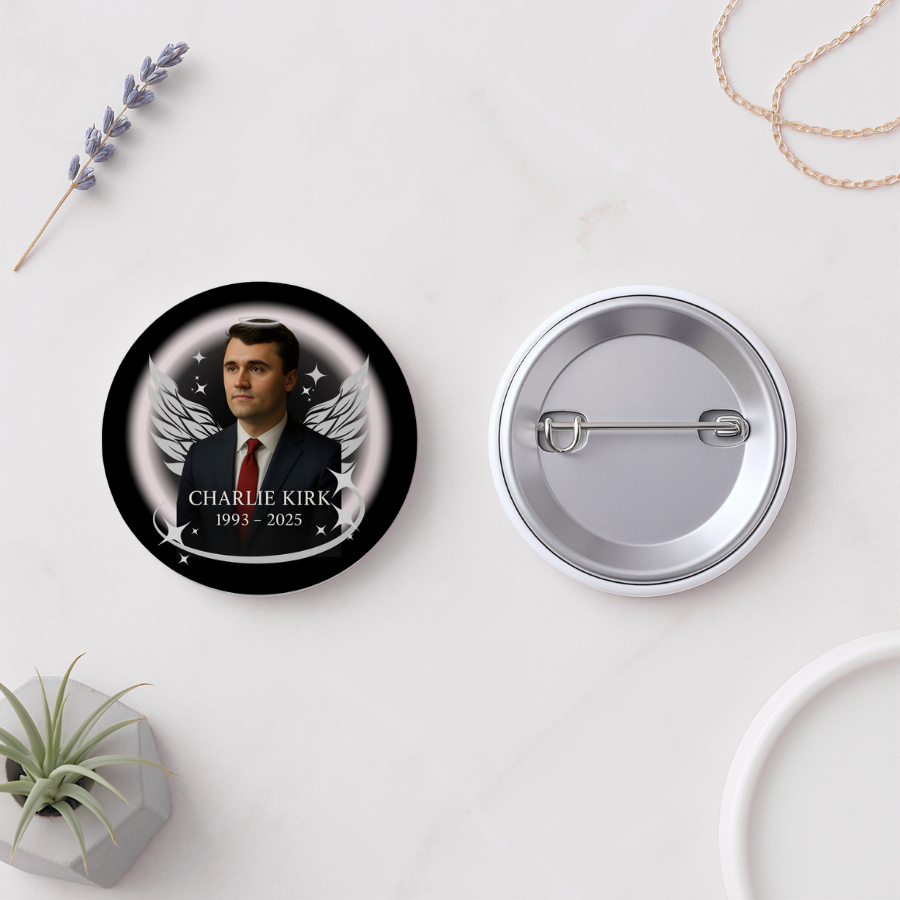 Custom Charlie Kirk Button Pins SKU#MBPNCK