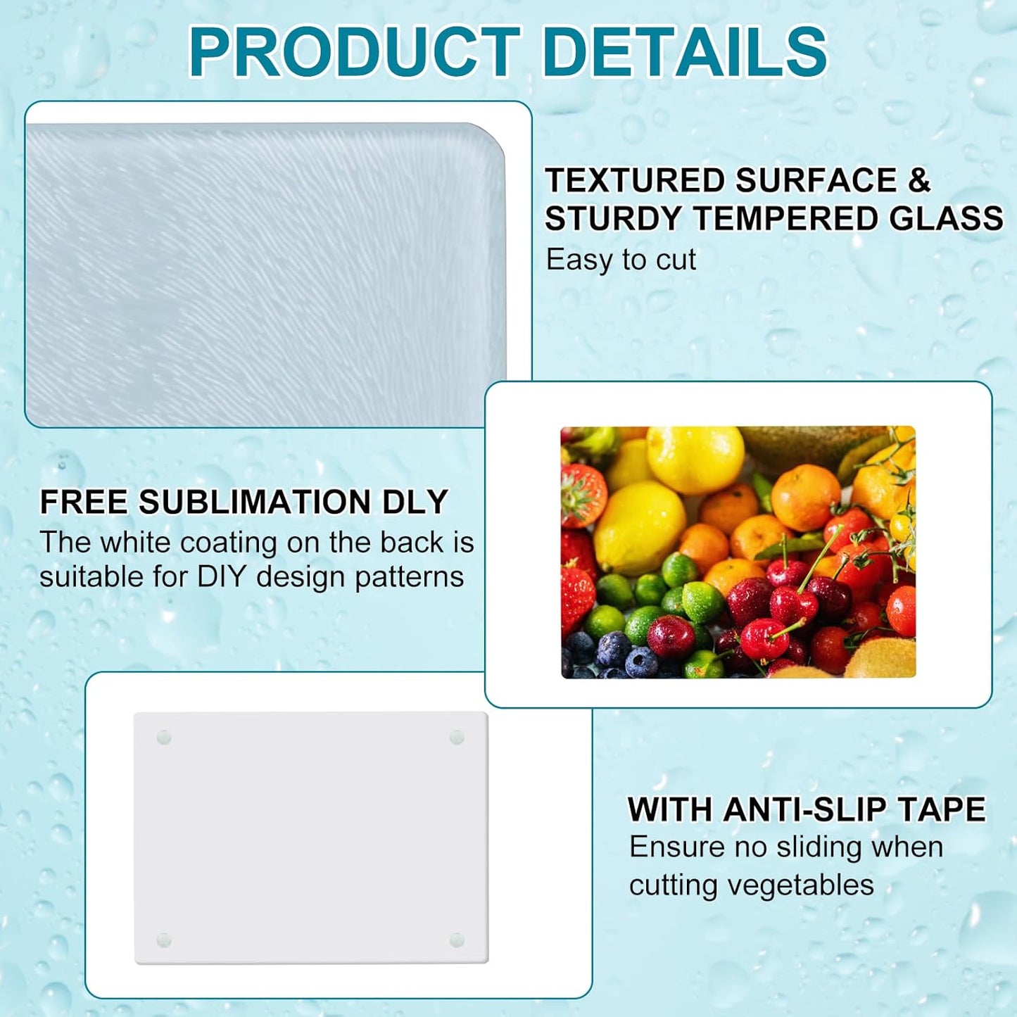 Sublimation Glass Cutting Board SKU#SGCB