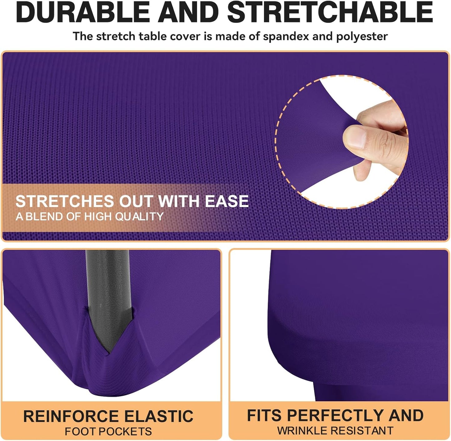 Spandex Waterproof 6' Tablecloths SKU#SW6FT
