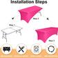 Spandex Waterproof 6' Tablecloths SKU#SW6FT
