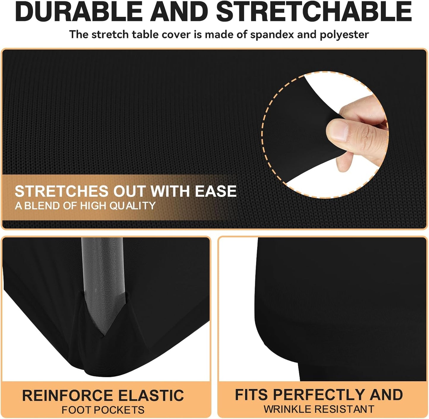 Spandex Waterproof 6' Tablecloths SKU#SW6FT