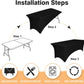 Spandex Waterproof 6' Tablecloths SKU#SW6FT