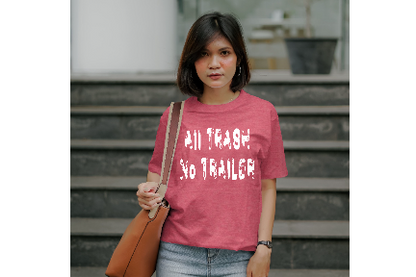 Gildan Heather Red All Trash No Trailer Shirt  SKU#GHR64000S102