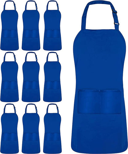Utopia Kitchen Adjustable Bib Apron Chef Cooking Kitchen Men Women Waitress Server Work Aprons with Pockets SKU#UKABAP