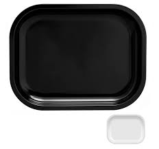 Customizable Tin Metal Rolling Tray Small Size Metal Tobacco Rolling Tray SKU#7X5BLKRT