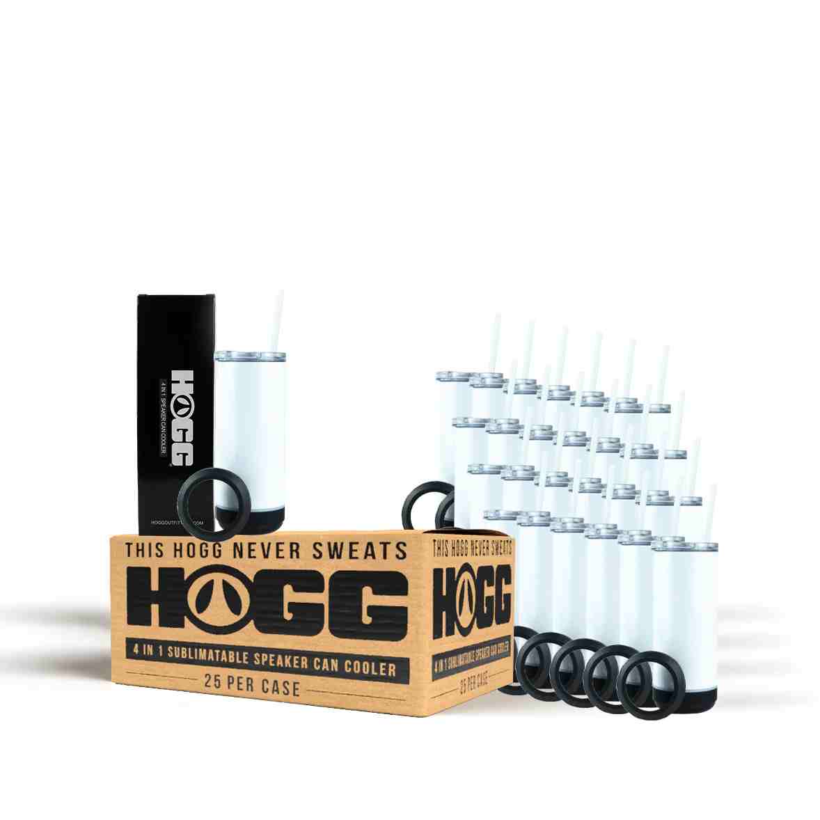 BBHOGG 4 in 1 Speaker Koozie Black Speaker SKU#BB14H4N1BSK