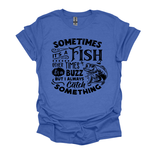 Men's Gildan Heather Royal Sometimes It's a Fish Shirt  SKU#GHRB64000S53