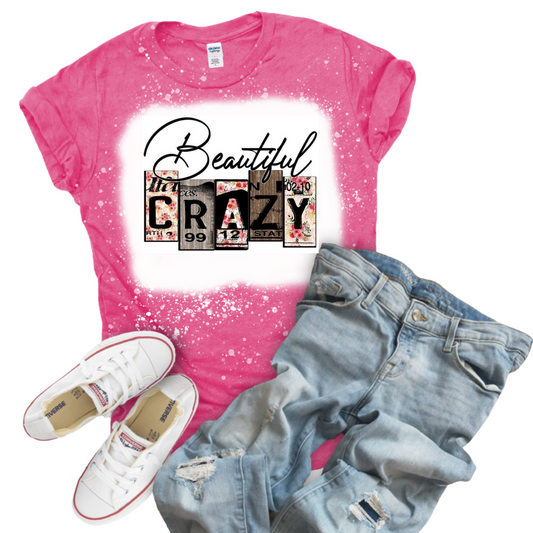 Women's Gildan Heather Heliconia Beautiful Crazy Shirt SKU#GHH64000S15