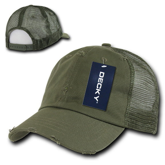 Decky 110 6 Panel Low Profile Relaxed Vintage Trucker Hat SKU#DKY-110