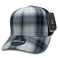 Decky 6018 6 Panel Mid Profile Structured Plaid Trucker Hat SKU#DKY-6018