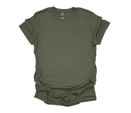 Gildan Heather Military Green Shirt SKU#GHMG64000