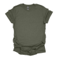 Gildan Heather Military Green Bucks and Beards Shirt SKU#GHMG64000S104B