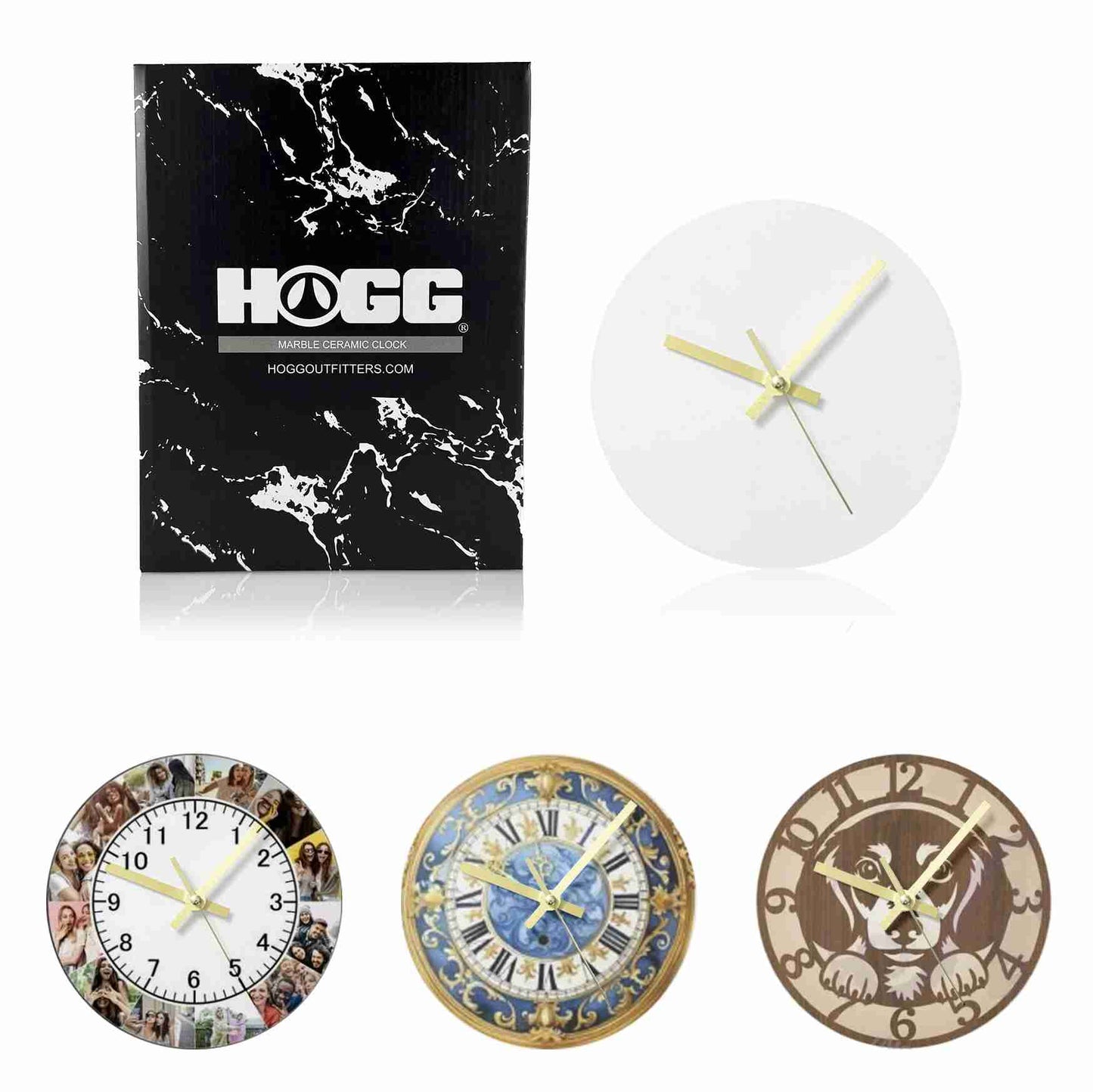HOGG Sublimatable Ceramic Clock SKU#HCC15175E