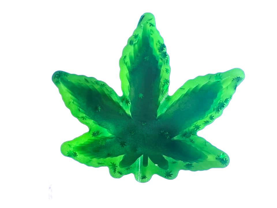 Designer Resin Cannabis Leaf Ashtray SKU#RCLA