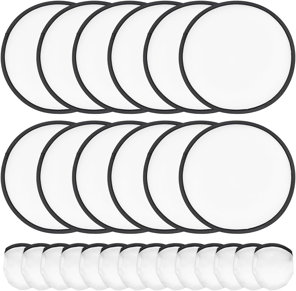 White Foldable Flying Disc Fans SKU#WFFAN