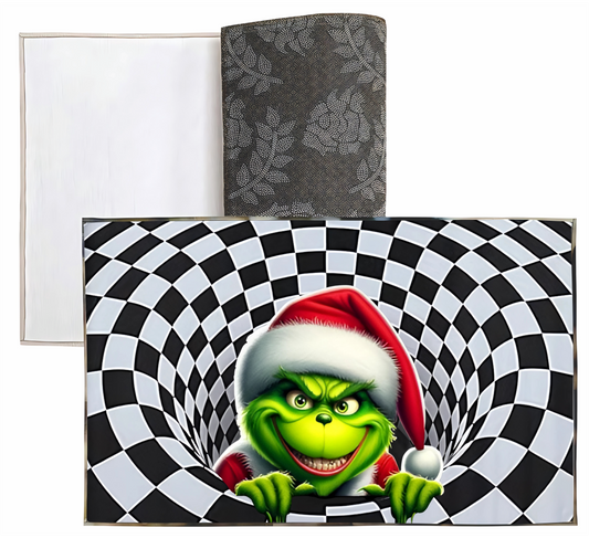 Liberty Bags - Sublimation Dornier Rug CHECKERED GRINCH PSB5080 SKU#LBSDRPS508008666000RUG107