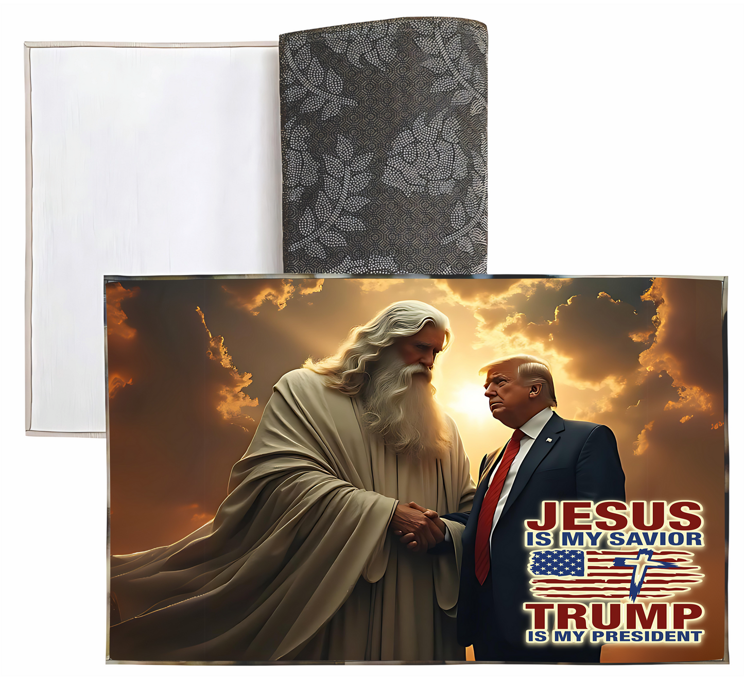 Liberty Bags - Sublimation Dornier Trump and Jesus Shaking Hands PSB5080 SKU#LBSDRPS508008666000RUG128