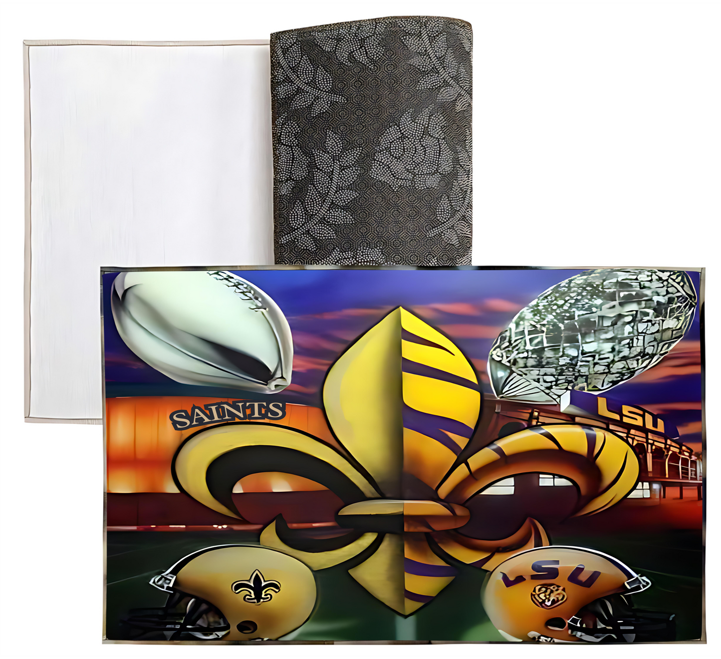 Liberty Bags - Sublimation Dornier Rug Saints and LSU Trophy PSB5080 SKU#LBSDRPS508008666000RUG39