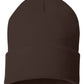 Sportsman SP12 Solid 12" Cuffed Beanie SKU#SP12B