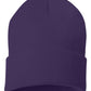 Sportsman SP12 Solid 12" Cuffed Beanie SKU#SP12B