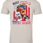 Bella Canva Trump holding a Miller Lite Can Heather Cool Grey Jersey Shirt 3001CVC SKU#BCHCGRY3001CVC00706S169