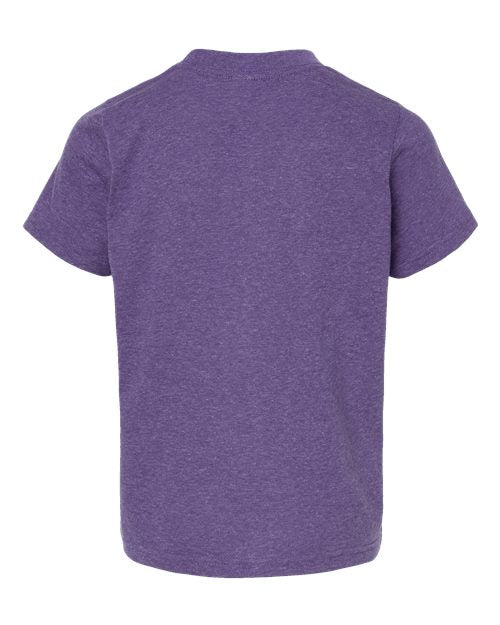 Kid's Tultex 265 Heather Purple Shirt SKU#TYHP265