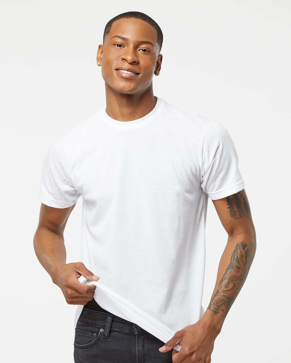 Tultex - Poly-Rich T-Shirt - 241 White SKU#TPR24120659